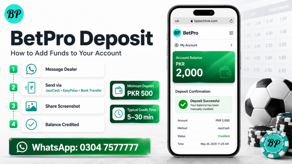 BetPro Deposit How to Add Funds to Your Account